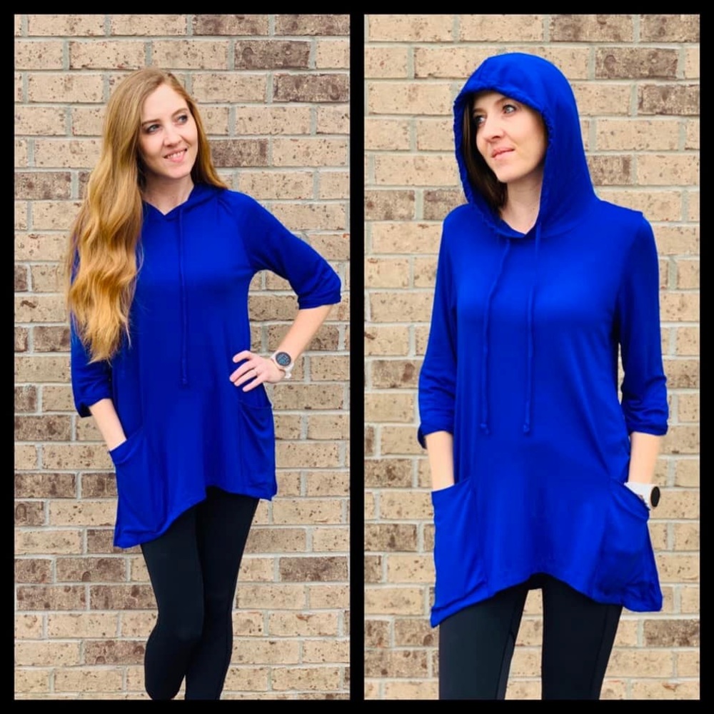 Royal Hooded Tunic by Shop Basic. Size Medium